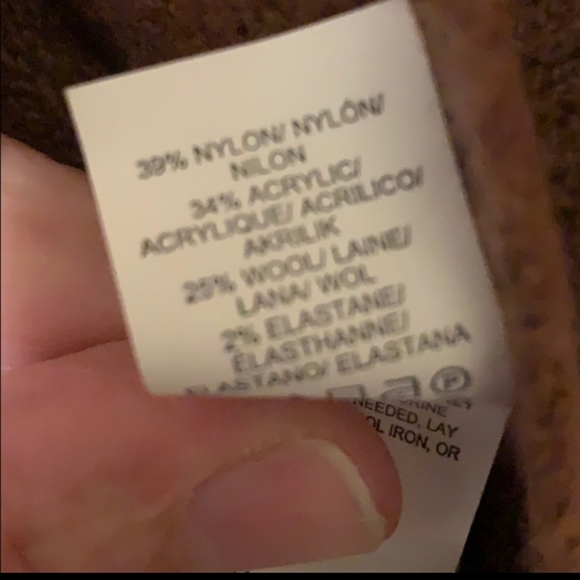 Lucky Brand Wool Blend Ruched Sleeve Cardigan - Picture 5 of 7